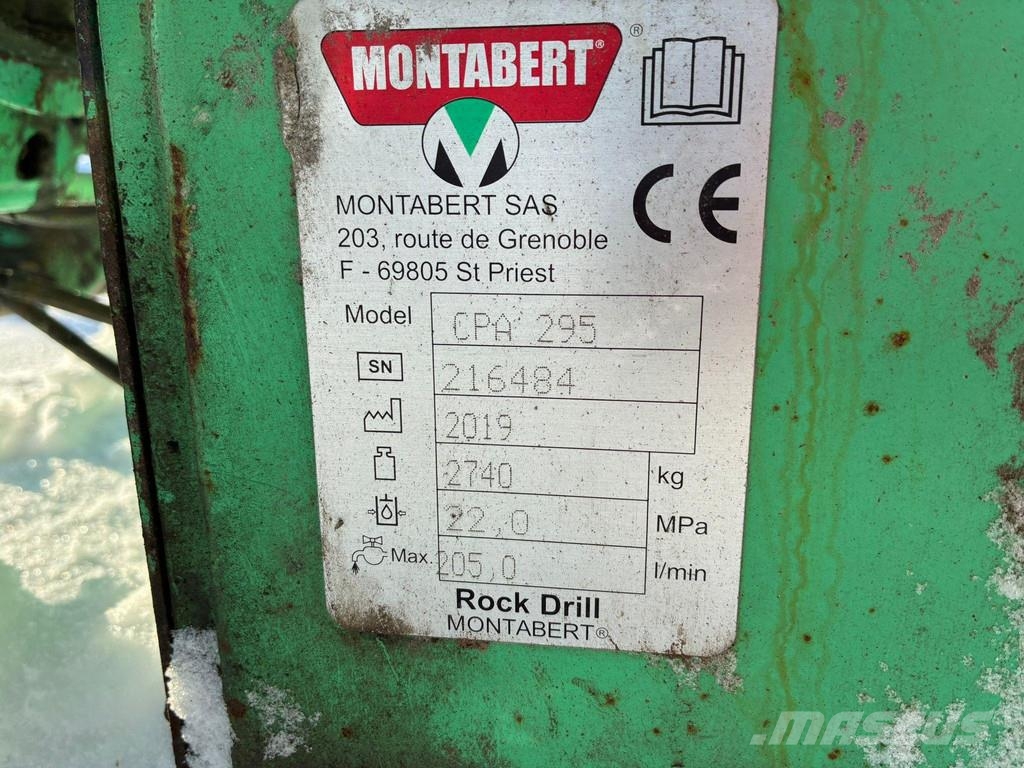 Montabert CPA 295 ROCK DRILL ATTACHMENT S70 Vrtacie stroje