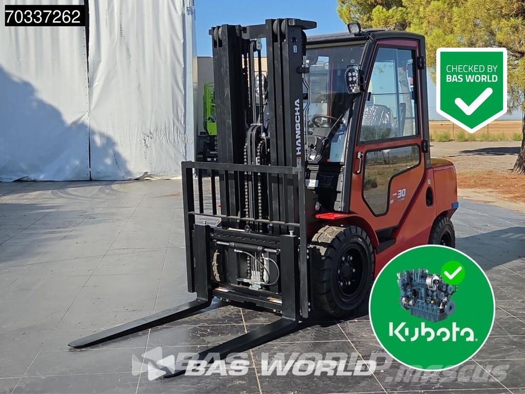 Hangcha CPCD30 GARANTÍA DE FÁBRICA – MOTOR KUBOTA - CE Diesel heftrucks