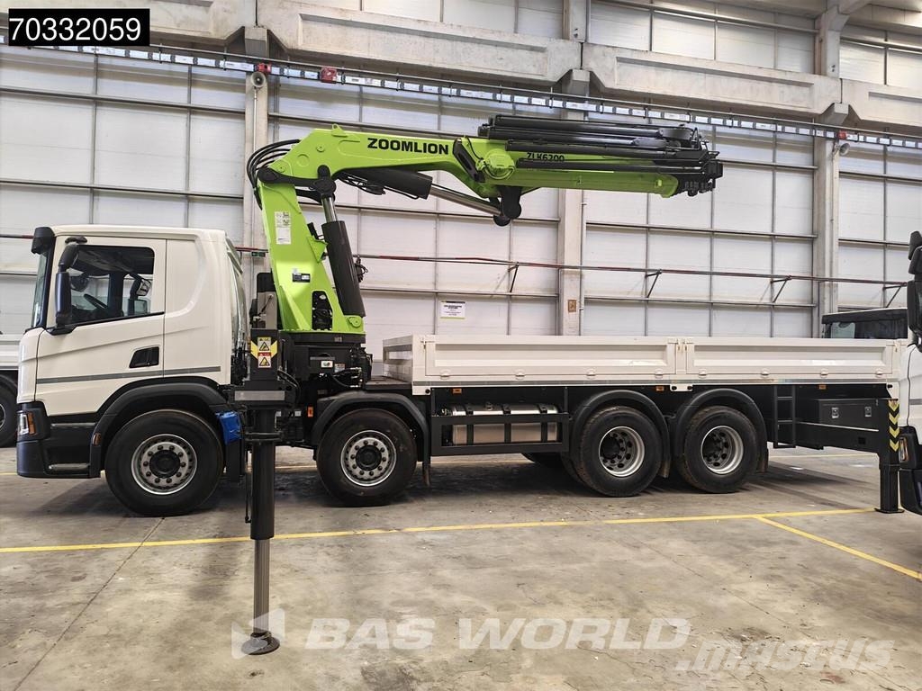 Scania P500 8X4 NEW! Zoomlion ZLK6200V803-2 Crane Kran Re Tovornjaki s kesonom/platojem