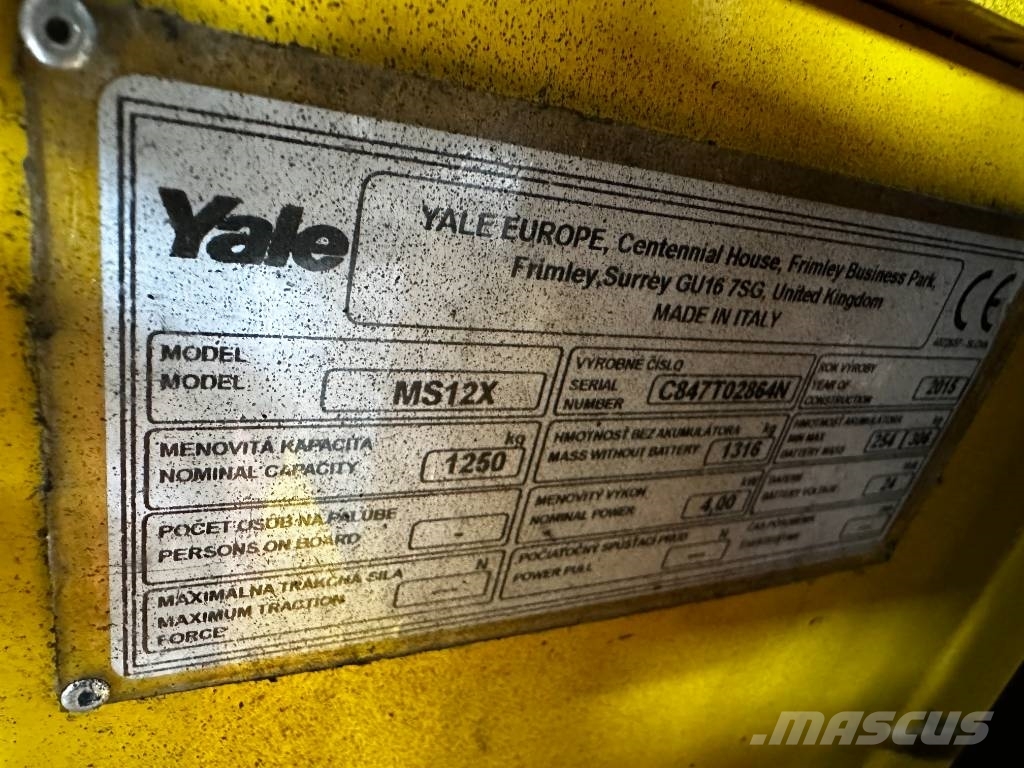 Yale MS12X Akumulátorové vozíky