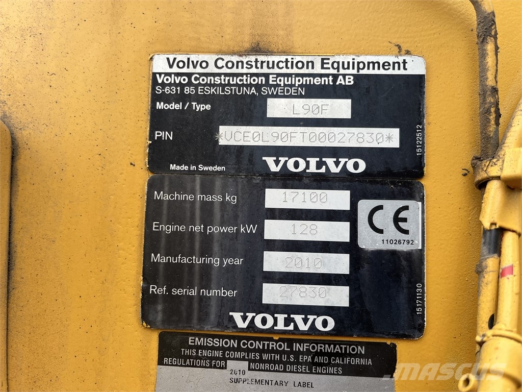 Volvo L 90 F Cargadoras sobre ruedas