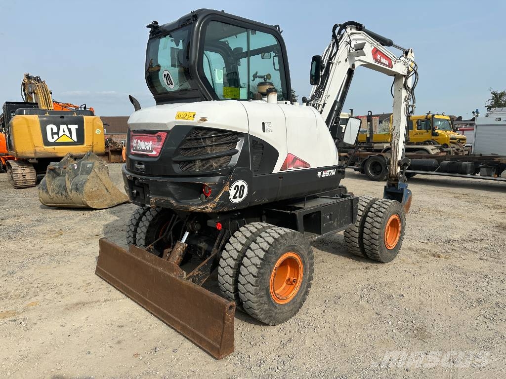 Bobcat E 57 W Mobilbagger / AC / 41.000 EUR Колісні екскаватори