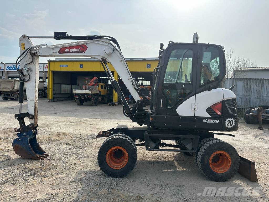 Bobcat E 57 W Mobilbagger / AC / 41.000 EUR Колісні екскаватори