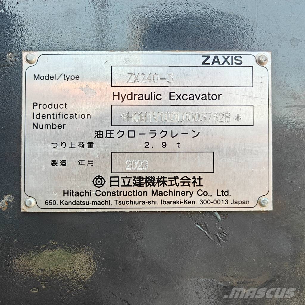 日立 240-3 履帶式 挖土機/掘鑿機/挖掘機