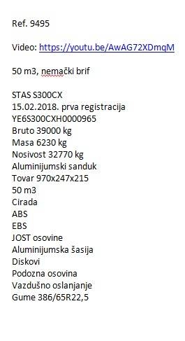 Stas S300 CX Skip loader semi-trailers