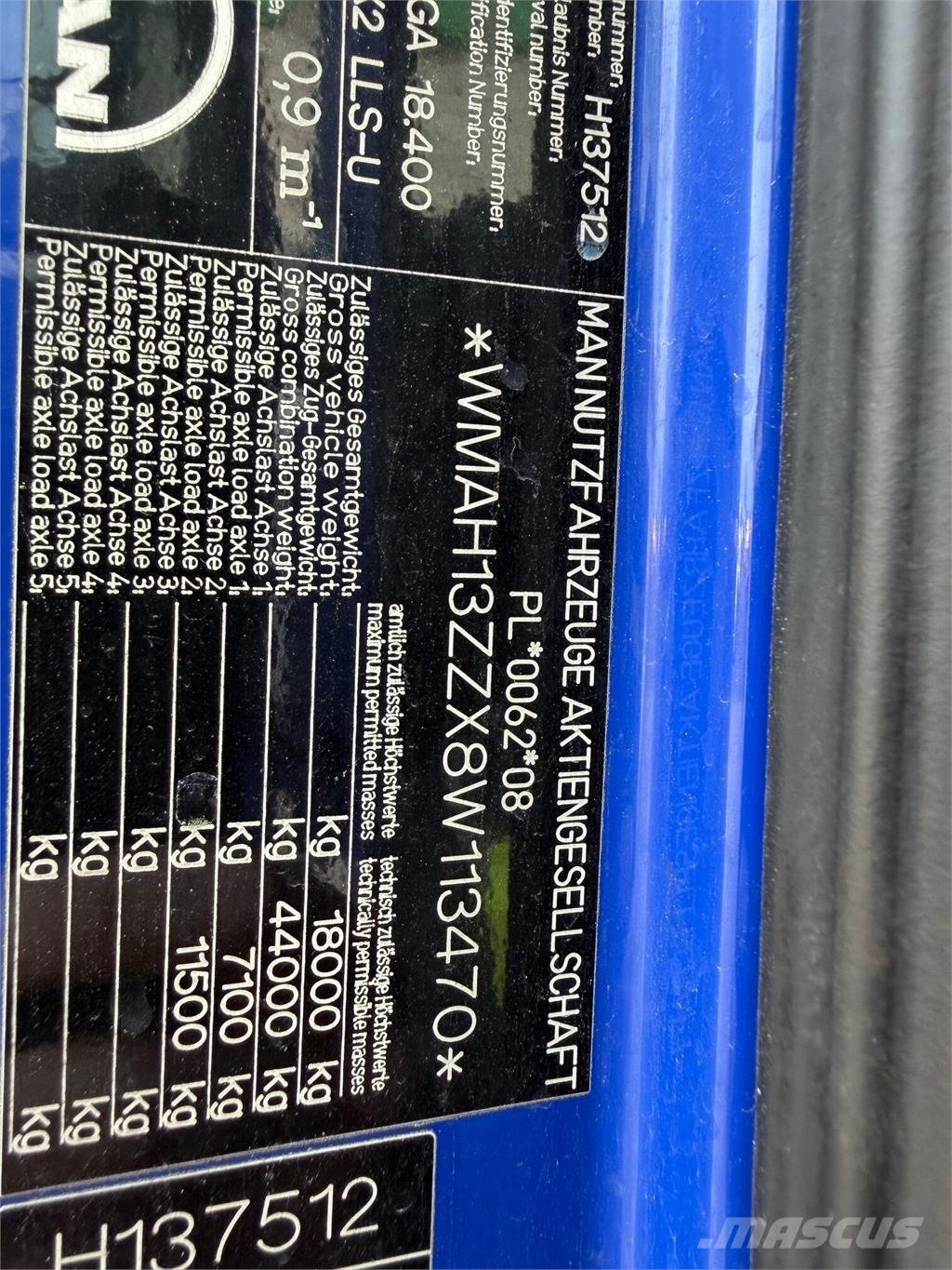 MAN TGA VIN 470 وحدات الجر
