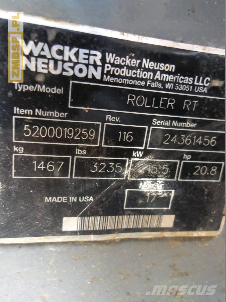 Wacker Neuson RTSC 3 Tandemové valce