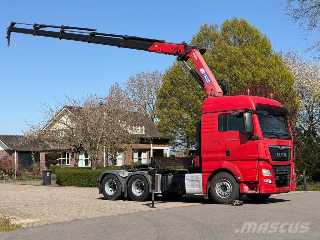 MAN TGX 28.460 6x2!!2019!!HMF 32tm! CRANE!! TOP!EURO6! Vilcēji