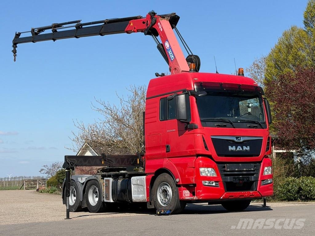 MAN TGX 28.460 6x2!!2019!!HMF 32tm! CRANE!! TOP!EURO6! Vilcēji