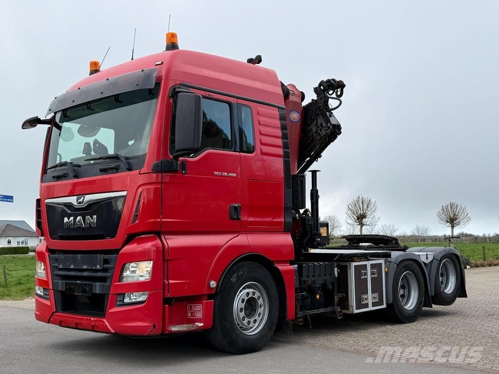 MAN TGX 28.460 6x2!!2019!!HMF 32tm! CRANE!! TOP!EURO6! Vilcēji