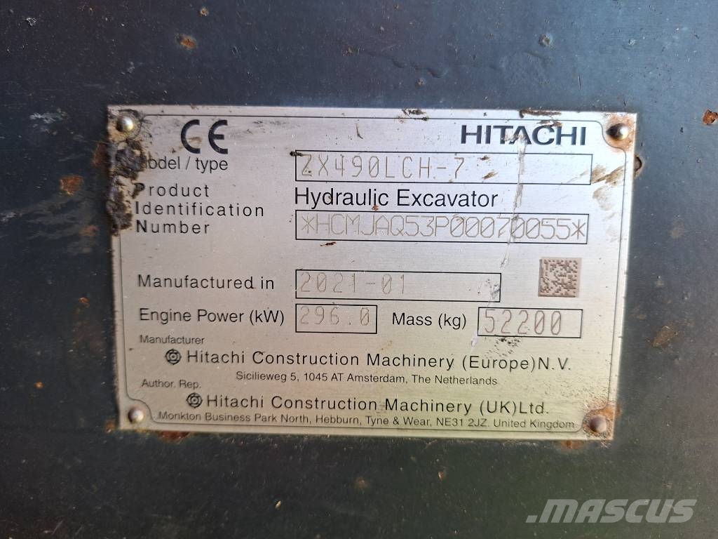 Hitachi ZX490LCH-7 履带挖掘机