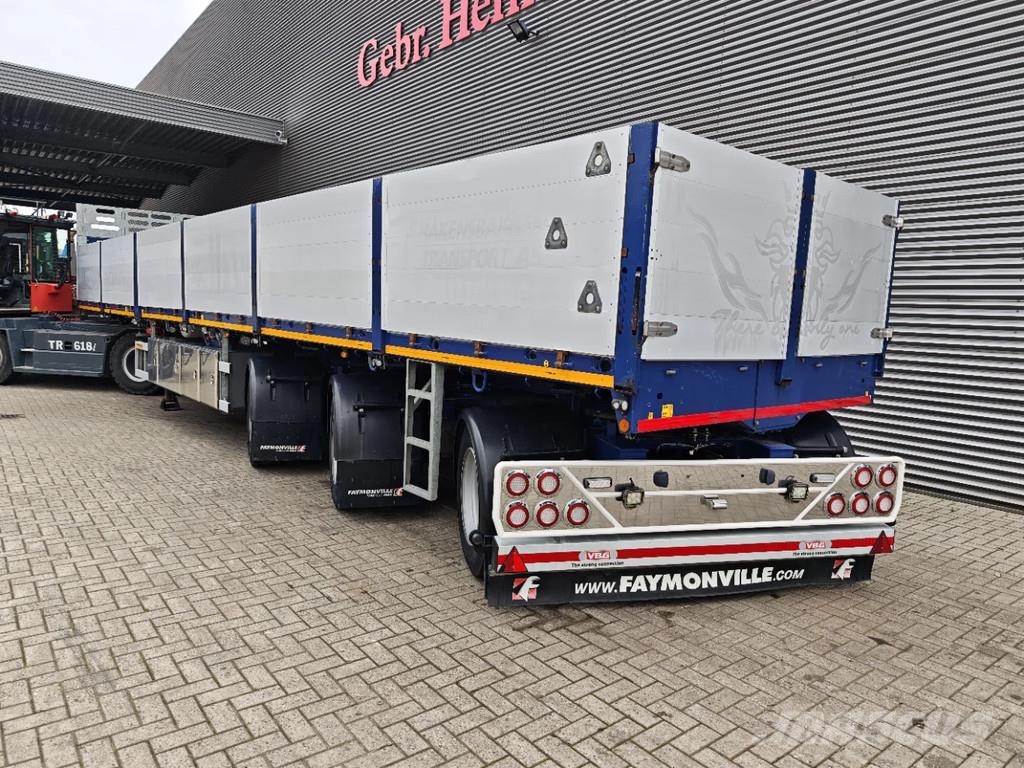Faymonville F-S43-1AAF 2 x Extandable Powersteering 12 tons Ax Semirremolques de plataformas planas/laterales abatibles
