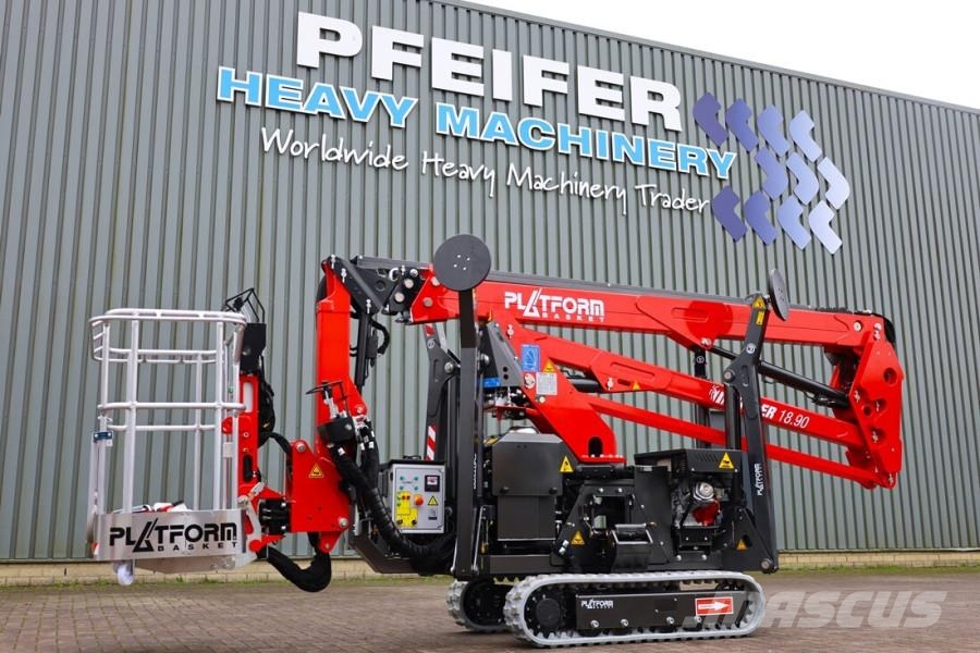 Platform Basket Spider 18.90 PRO CE Declaration, Valid inspection, Nacelles articulées