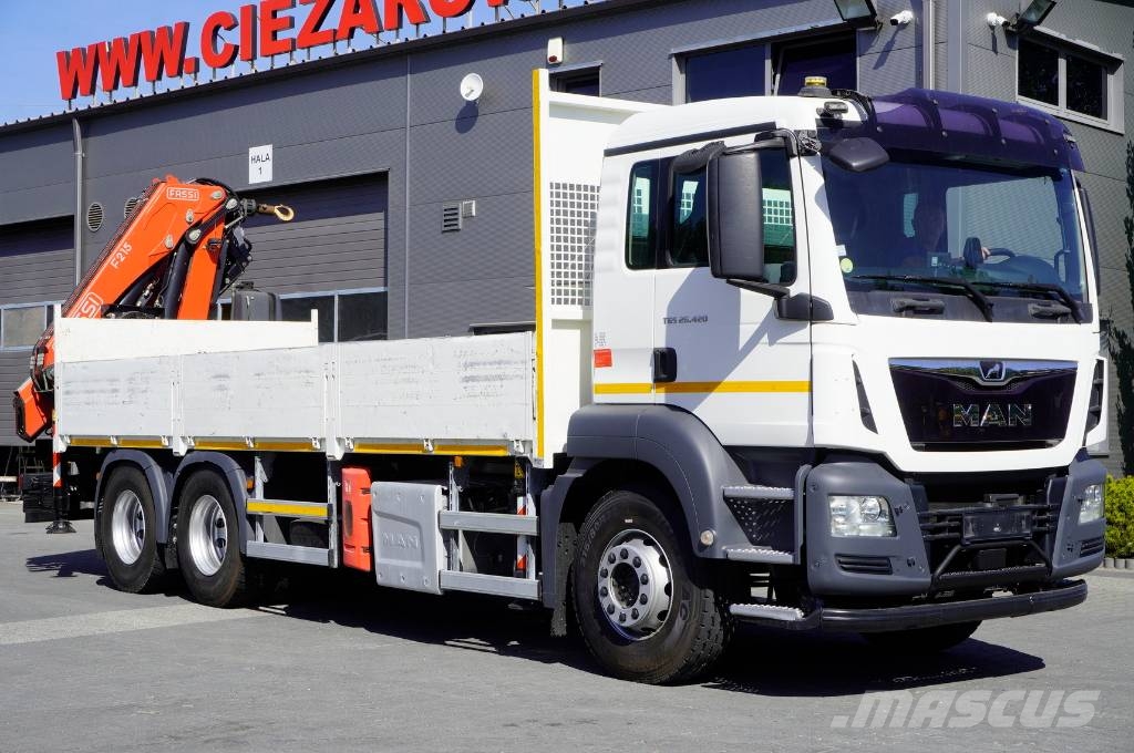MAN TGS 26.420 6x4 / Fassi F215A.2.24 / remote control Kamioni sa otvorenim sandukom