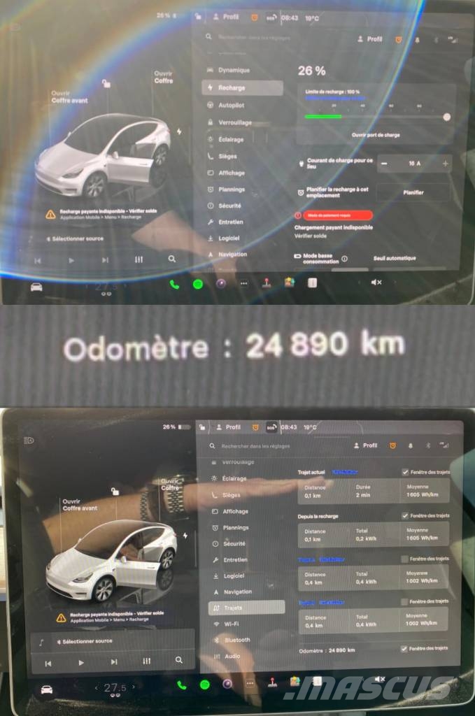 Tesla MODEL Y Basis/Rwd 1er Main Carte Grise Française Автомобілі