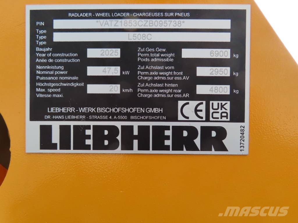 Liebherr L508C Rataslaadurid