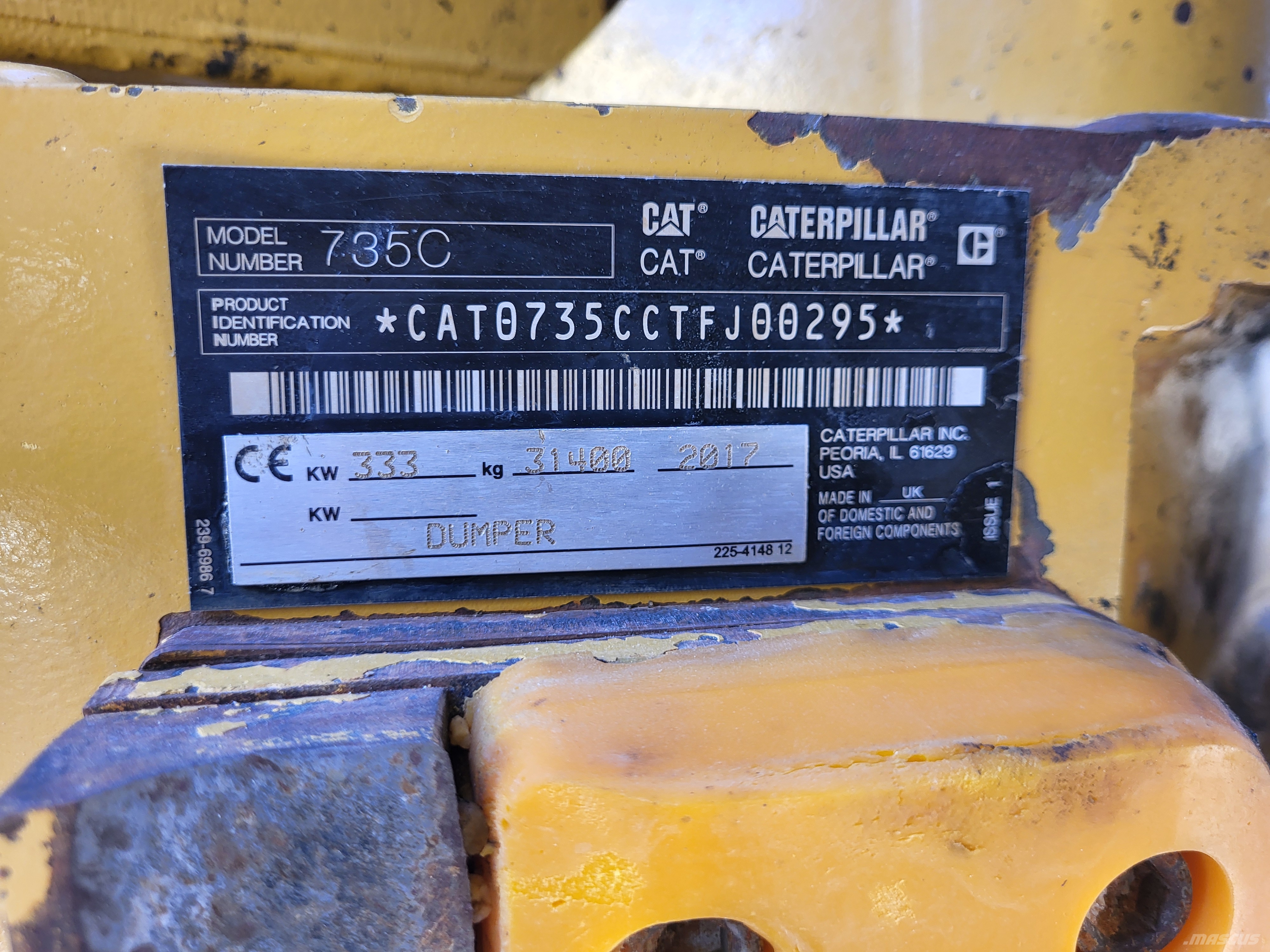 CAT 735C Zglobni demperi