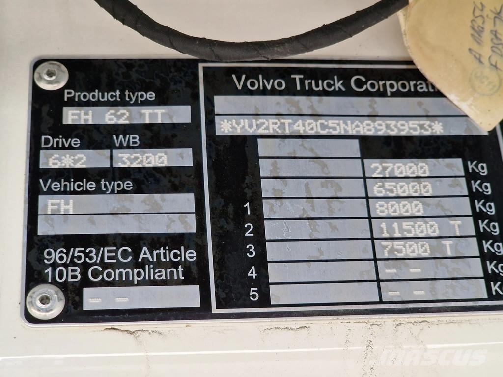 Volvo FH 13.500 Globetrotter XL 6x2 - PTO/Hydraulic - 3. Tegljači