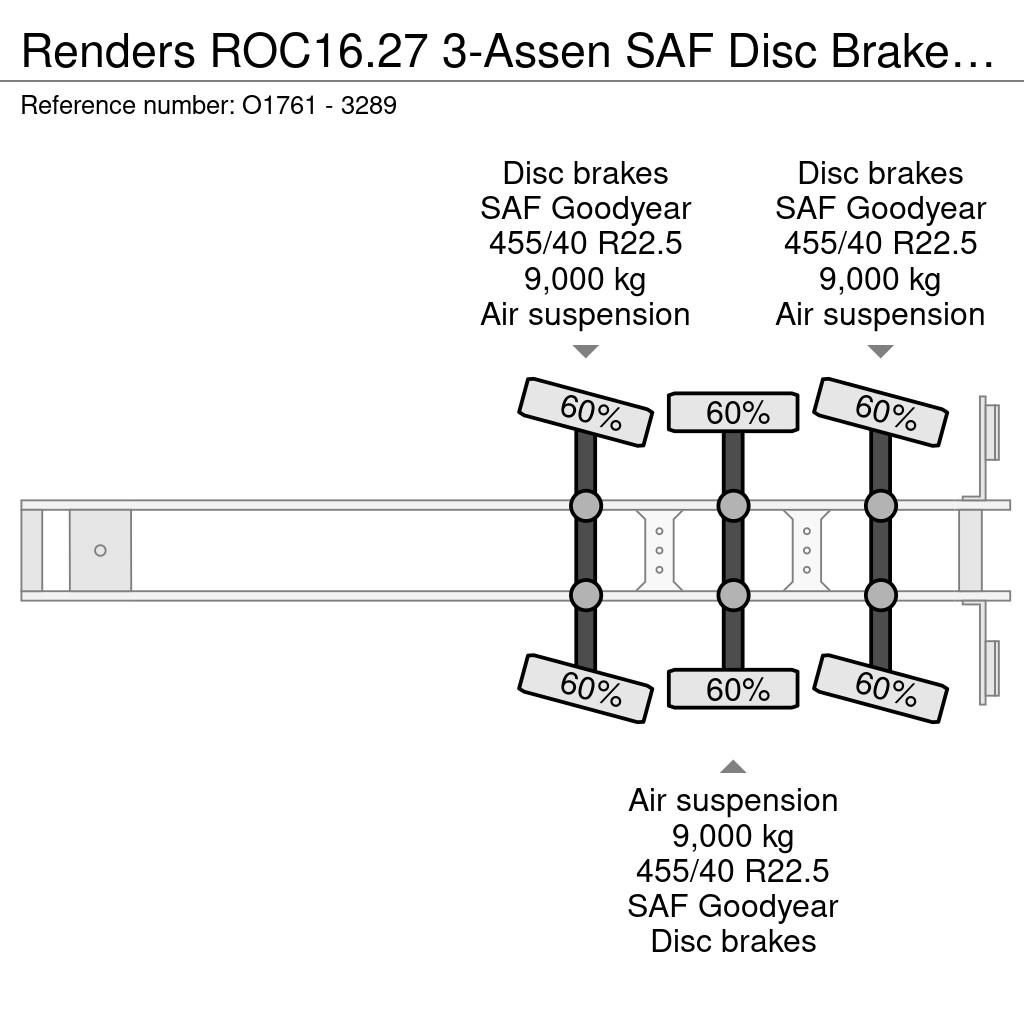 Renders ROC16.27 3-Assen SAF Disc Brakes - X-Steering - 30 Containerframe/Skiploader semi-trailers