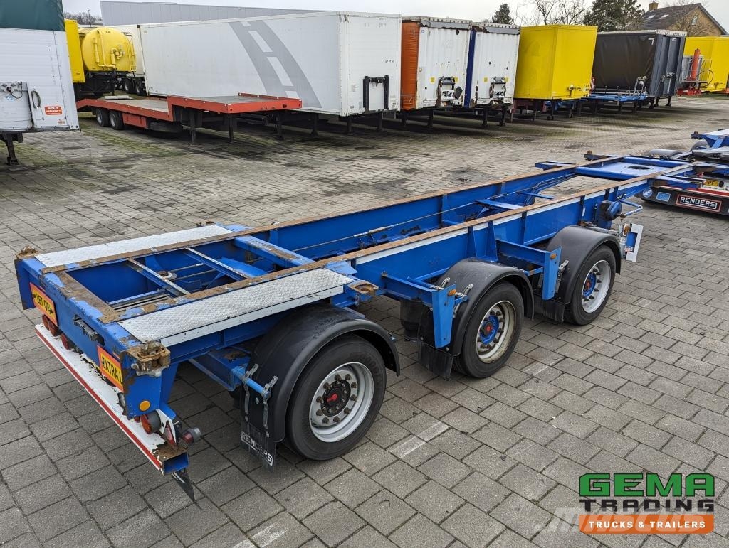 Renders ROC16.27 3-Assen SAF Disc Brakes - X-Steering - 30 نصف مقطورات حاويات