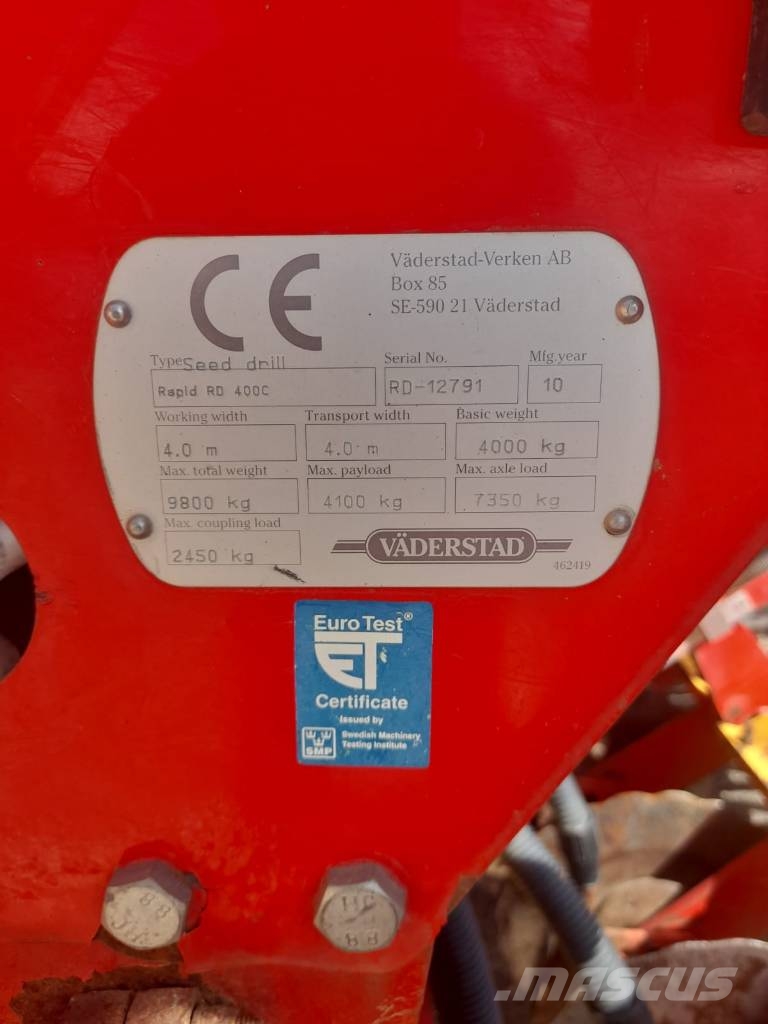 Väderstad Rapid RD400C Mechanické sejačky