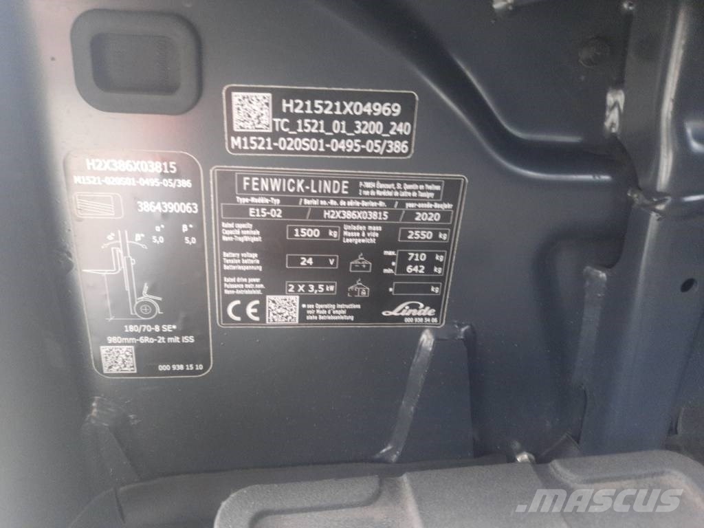 Linde E15-02 Električni viljuškari