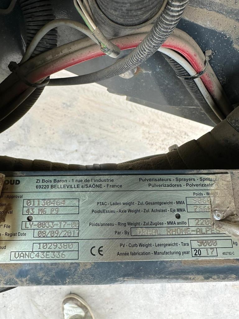 Berthoud VANTAGE 43 牽引式噴霧機