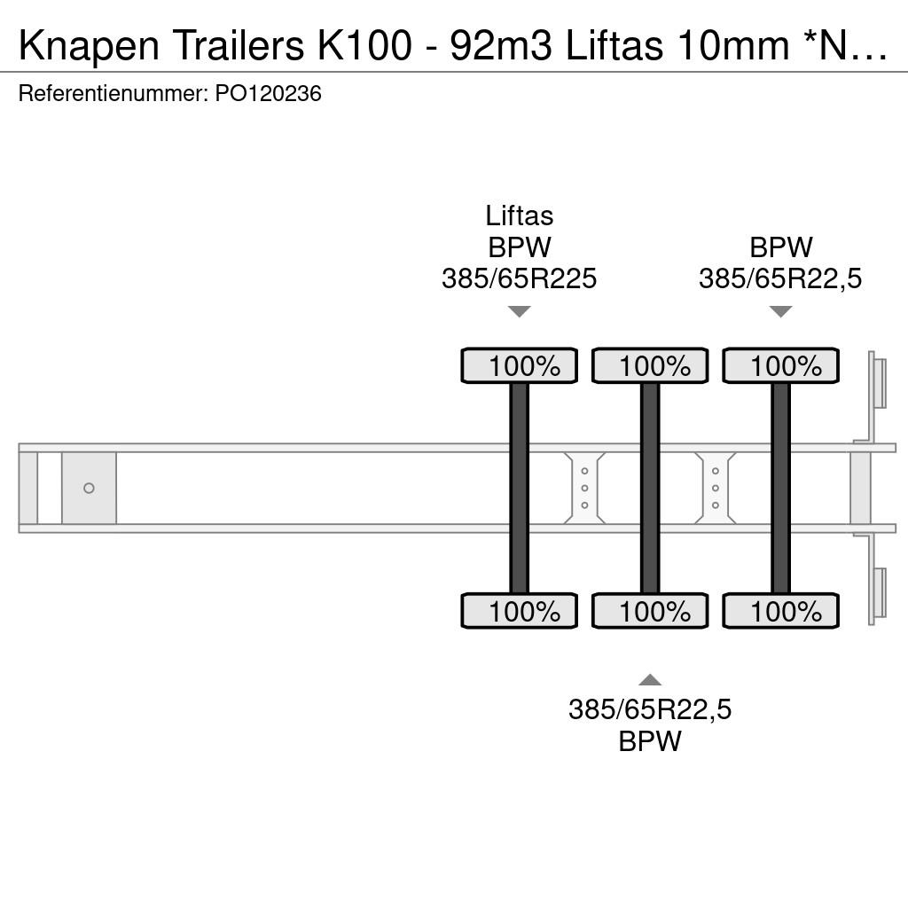 Knapen Trailers K100 - 92m3 Liftas 10mm *Nieuw / Neu* Walking floor semi-trailers