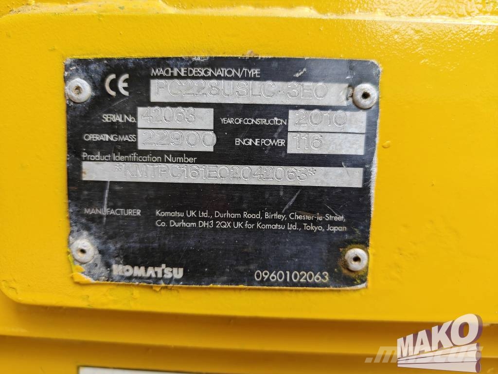 Komatsu PC 228 USLC-3 Εκσκαφείς με ερπύστριες