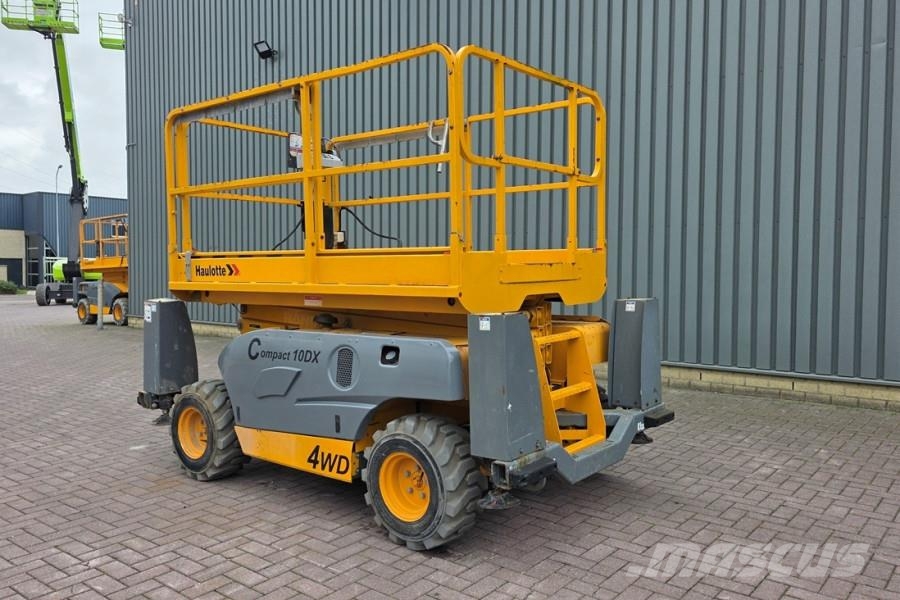 Haulotte COMPACT 10DX Diesel, 4x4 Drive, 10.2m Working Heig Šķerveida pacēlāji