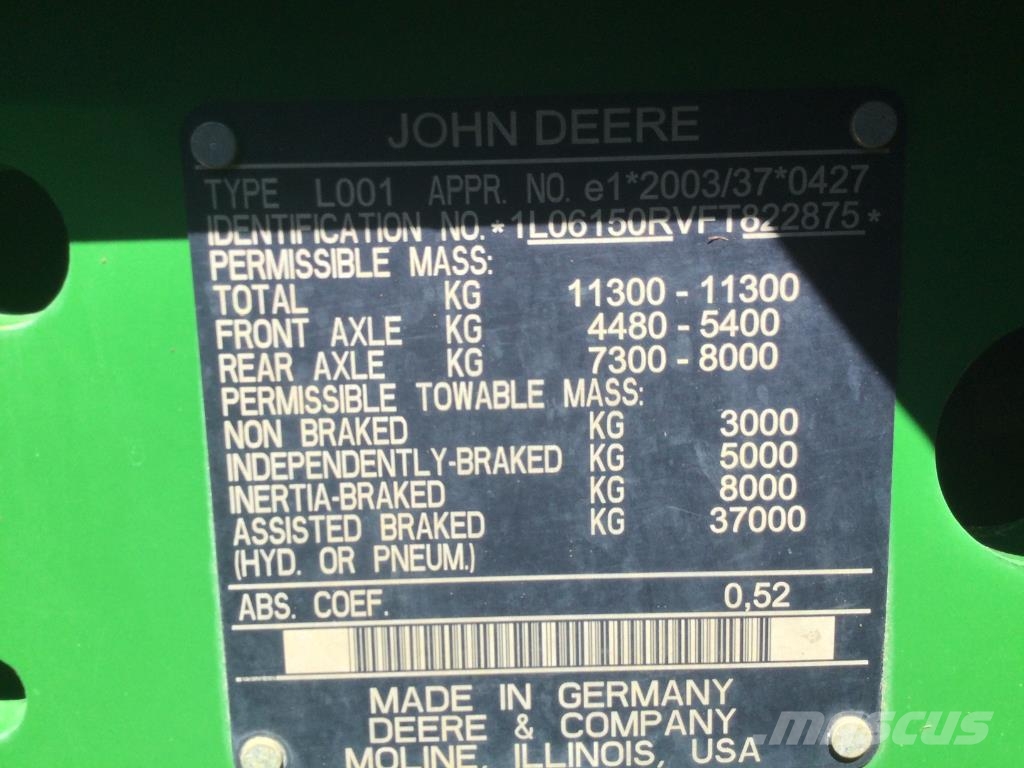 John Deere 6150R Tractoren