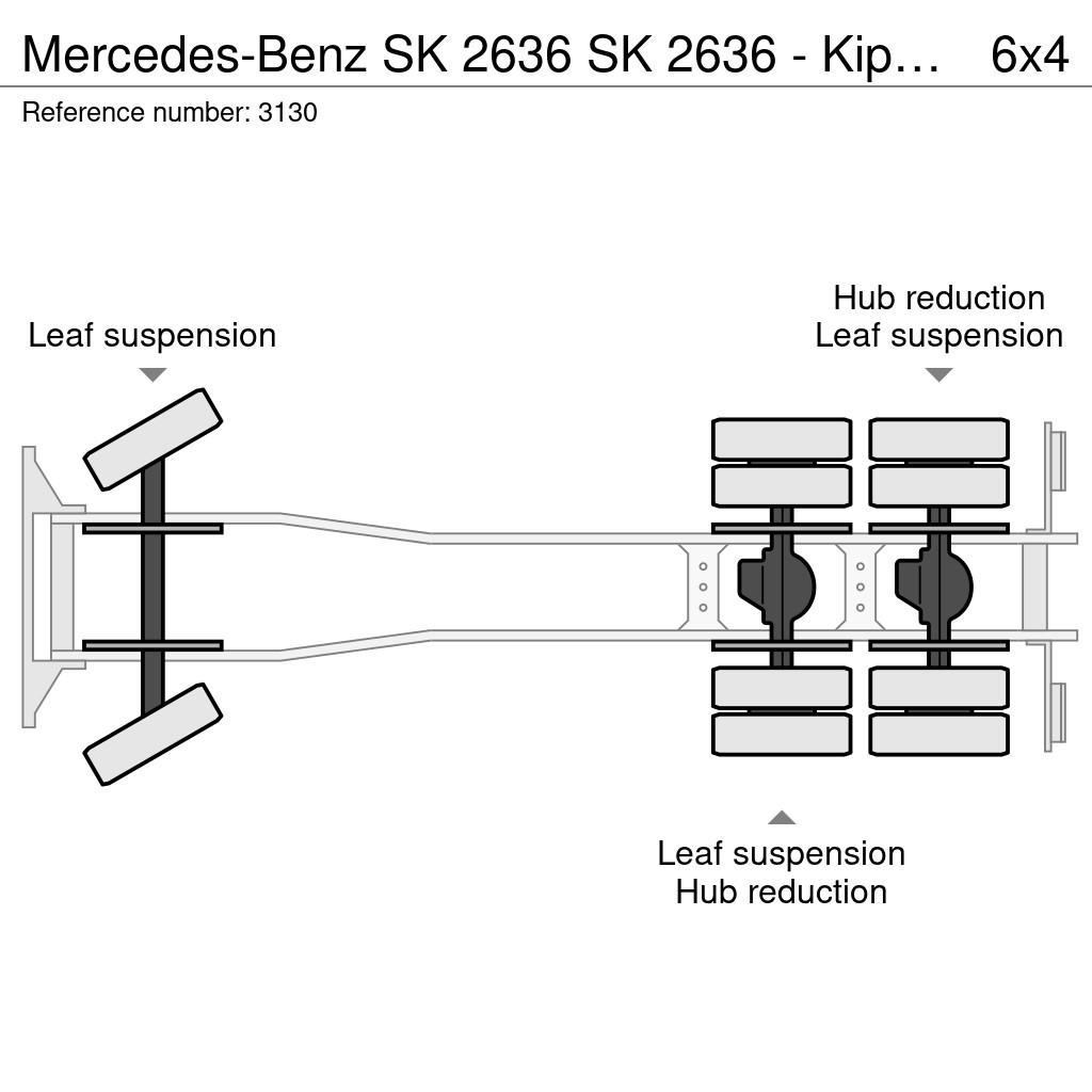 Mercedes-Benz SK 2636 SK 2636 - Kipper - 6x4 - V10 - Big Axle - Kiper tovornjaki