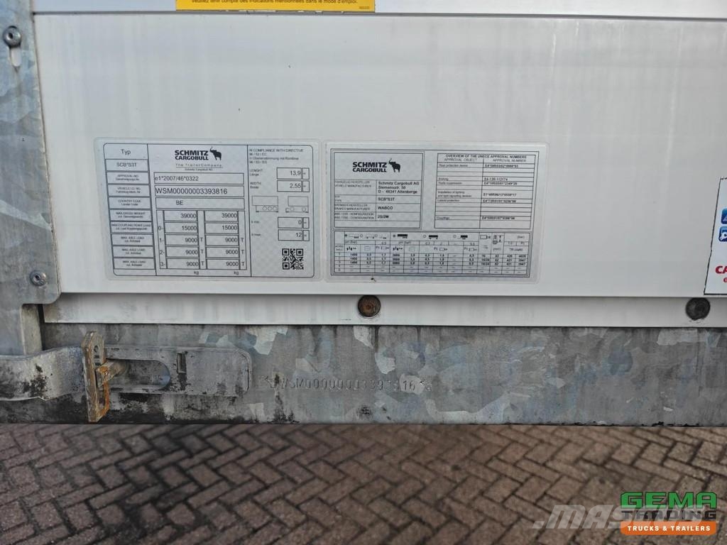 Schmitz Cargobull SCB*S3T Sliding Curtains/Roof - Galvanized Chassis Curtainsider semi-trailers
