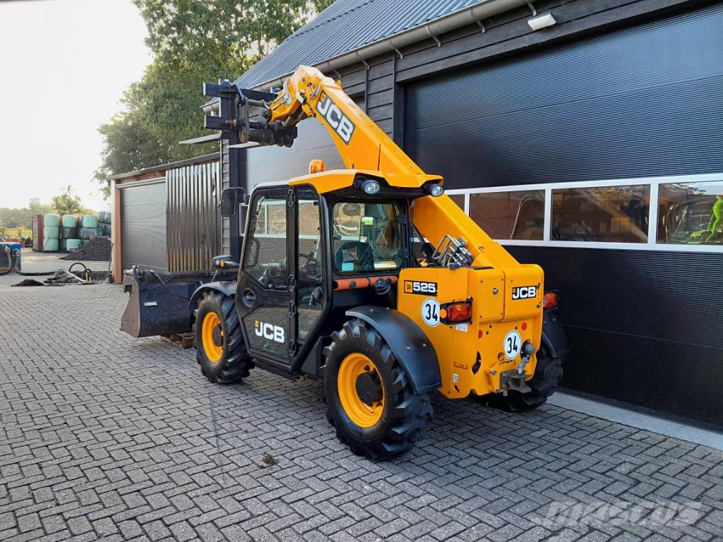 JCB 525-60 Agri Plus | Verreiker - Airco - LEASE €800 Teleskopické manipulátory