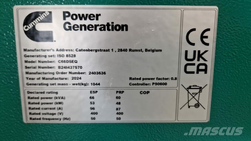 Cummins C66D5eQ(O) Drugi agregati