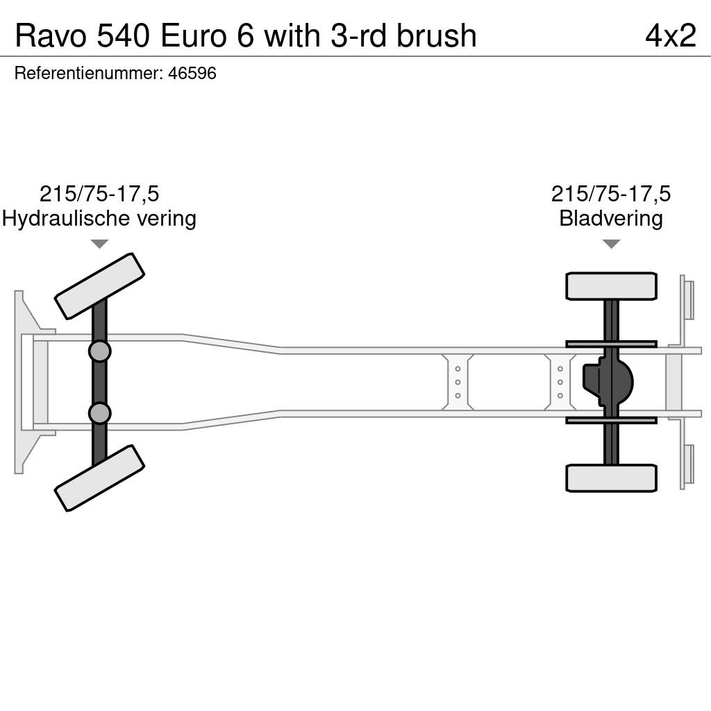 Ravo 540 Euro 6 with 3-rd brush Veegwagens