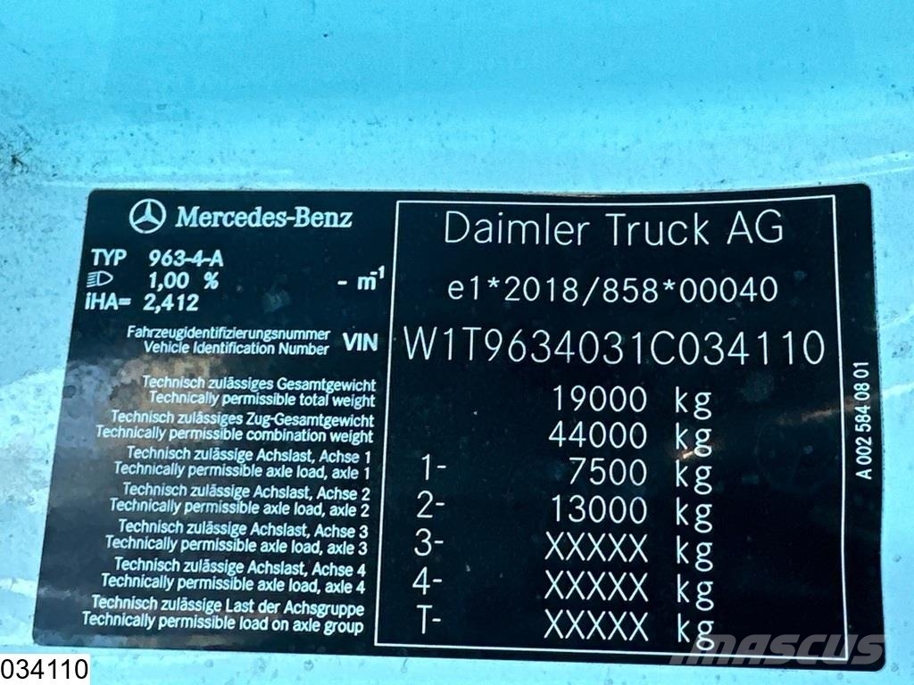 Mercedes-Benz Actros 1845 EURO 6 Trekkers