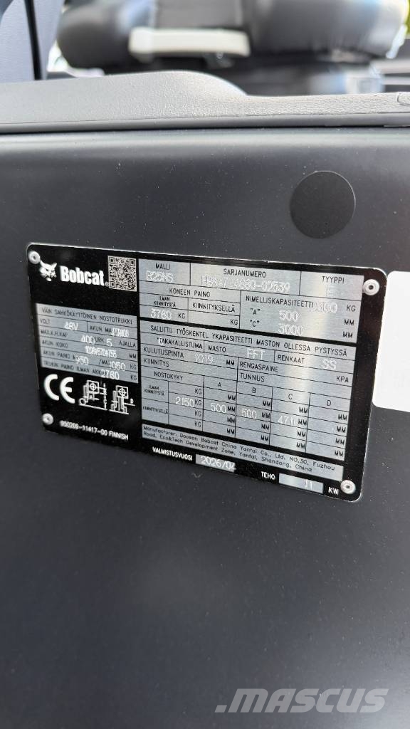 Bobcat B25NS Li-ion Sähkötrukki Elektritõstukid