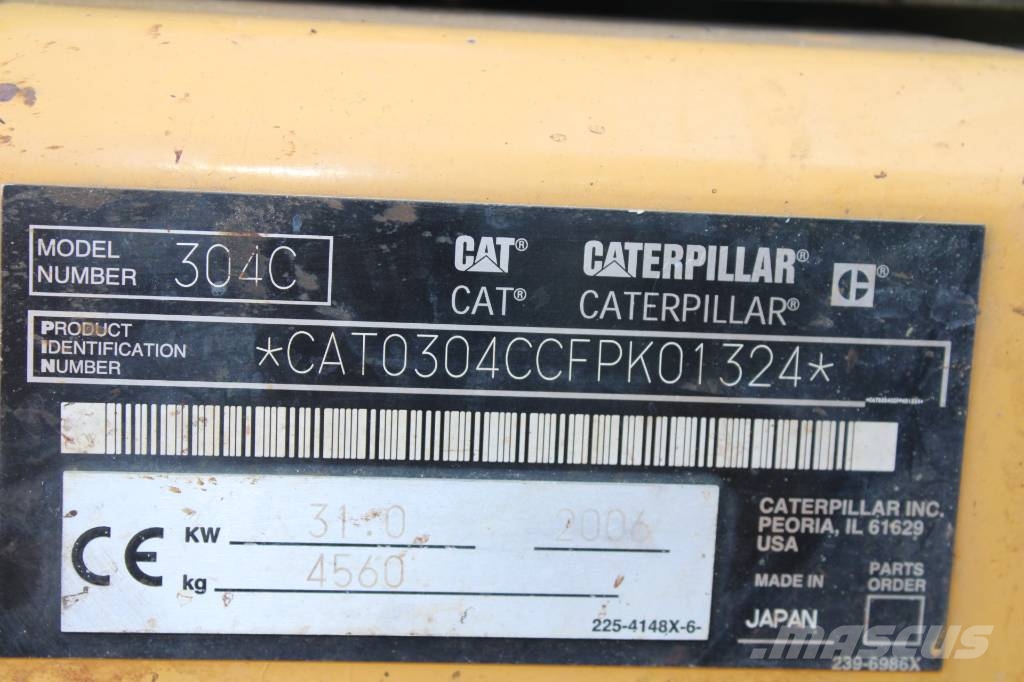 CAT 304 C Minigraafmachines < 7t