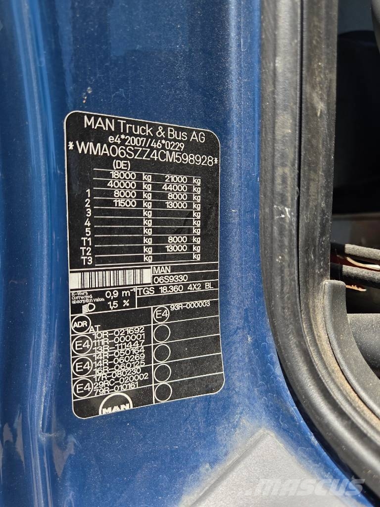 MAN TGS 18.360 Camiones portacontenedores