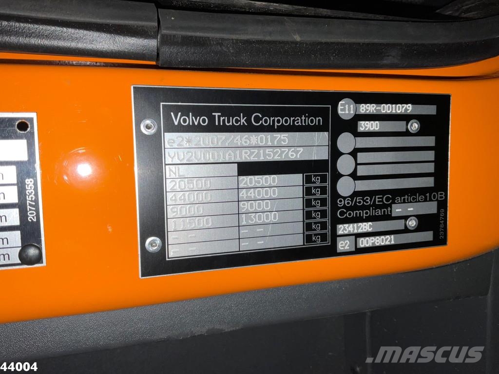 Volvo FE 320 Euro 6 VDL 14 Ton portaalarmsysteem Camiones portacubetas