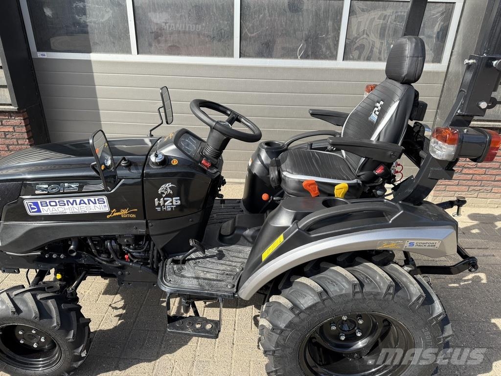 Solis 26 HST minitractor NIEUW black edition / brede agr Traktory