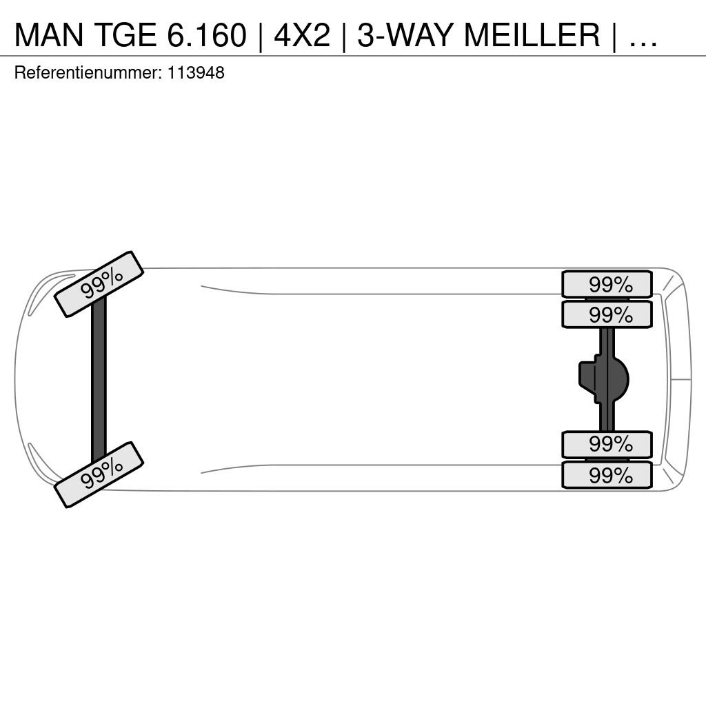 MAN TGE 6.160 | 4X2 | 3-WAY MEILLER | UNUSED Väikekallurid