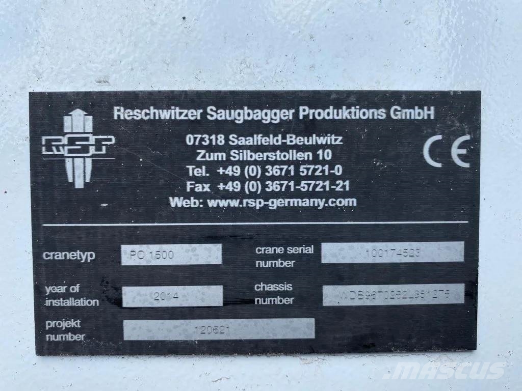 Mercedes-Benz Atego 1324 4X2 RHD + RSP ESE 13/H SAUGBAGGER/SUCTI Kolkenzuigers