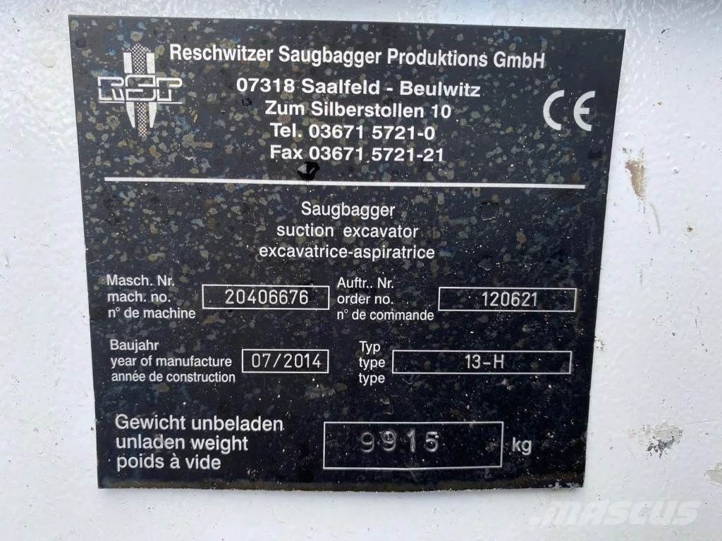Mercedes-Benz Atego 1324 4X2 RHD + RSP ESE 13/H SAUGBAGGER/SUCTI Kolkenzuigers