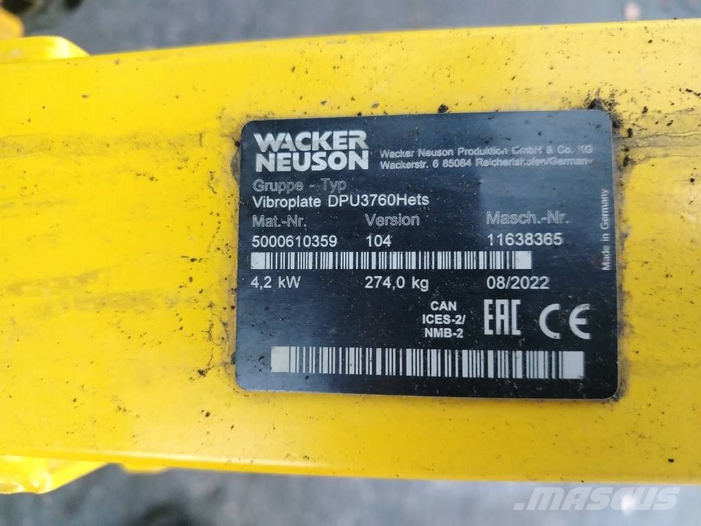 Wacker Neuson DPU3760He دكاكات أفقية