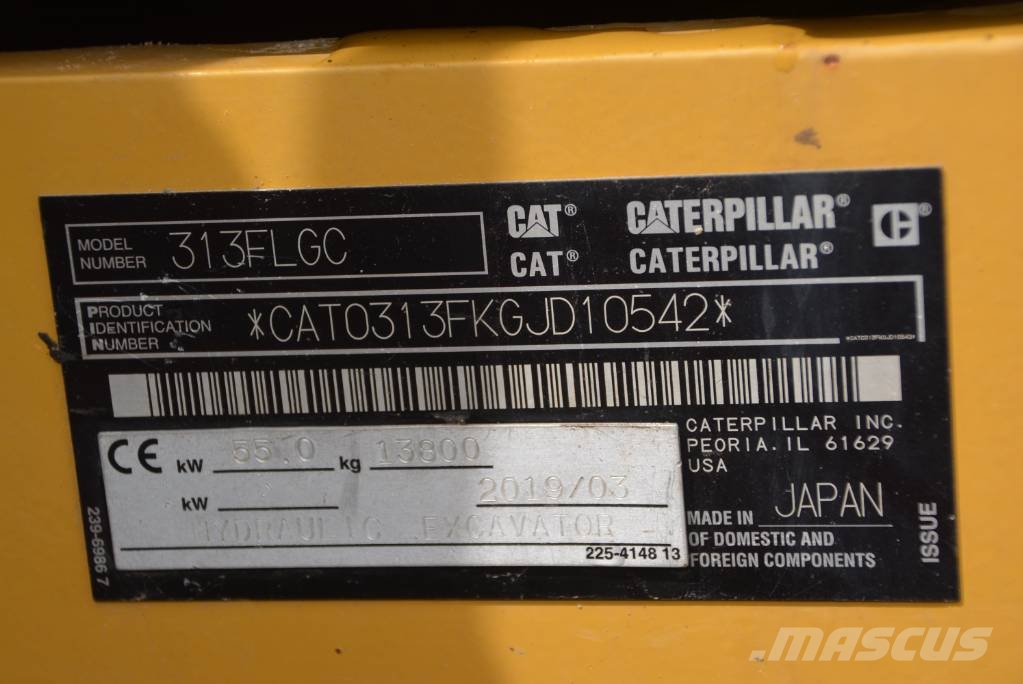 CAT 313 F LGC Rupsgraafmachines