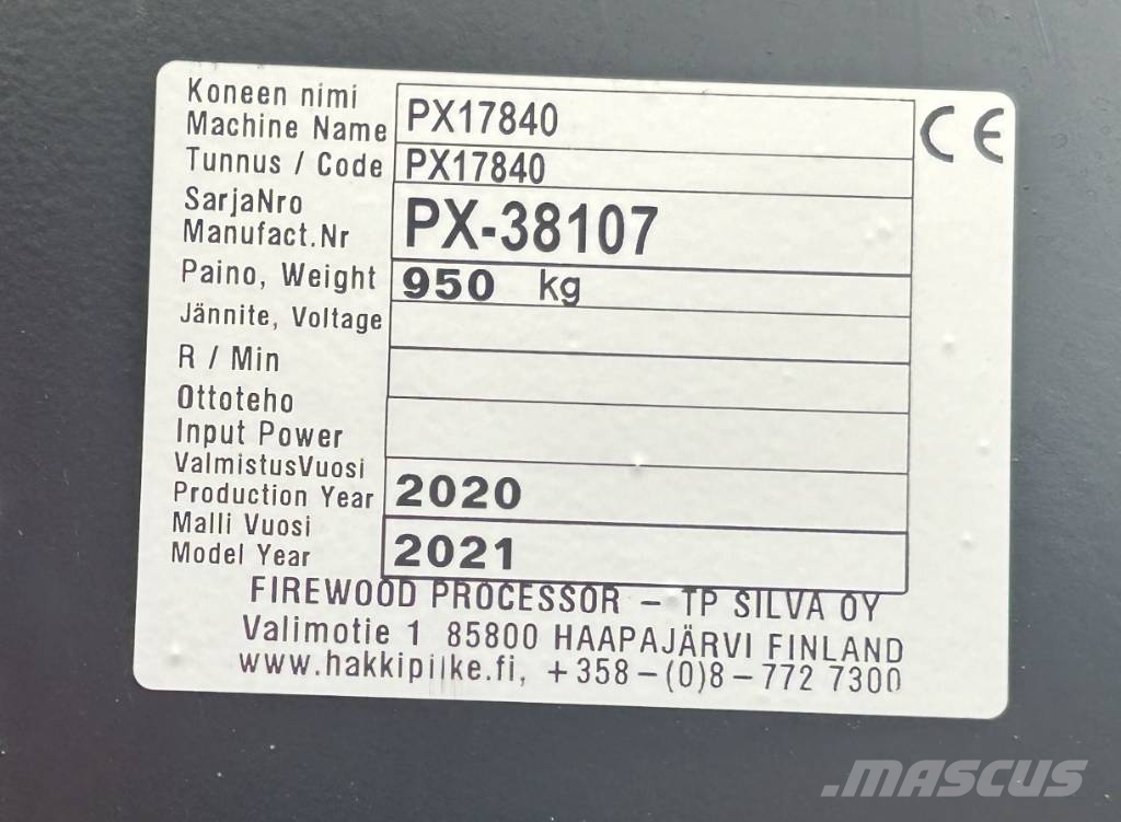 Hakki Pilke 55 Pro Combi ウッドスプリッターとカッター