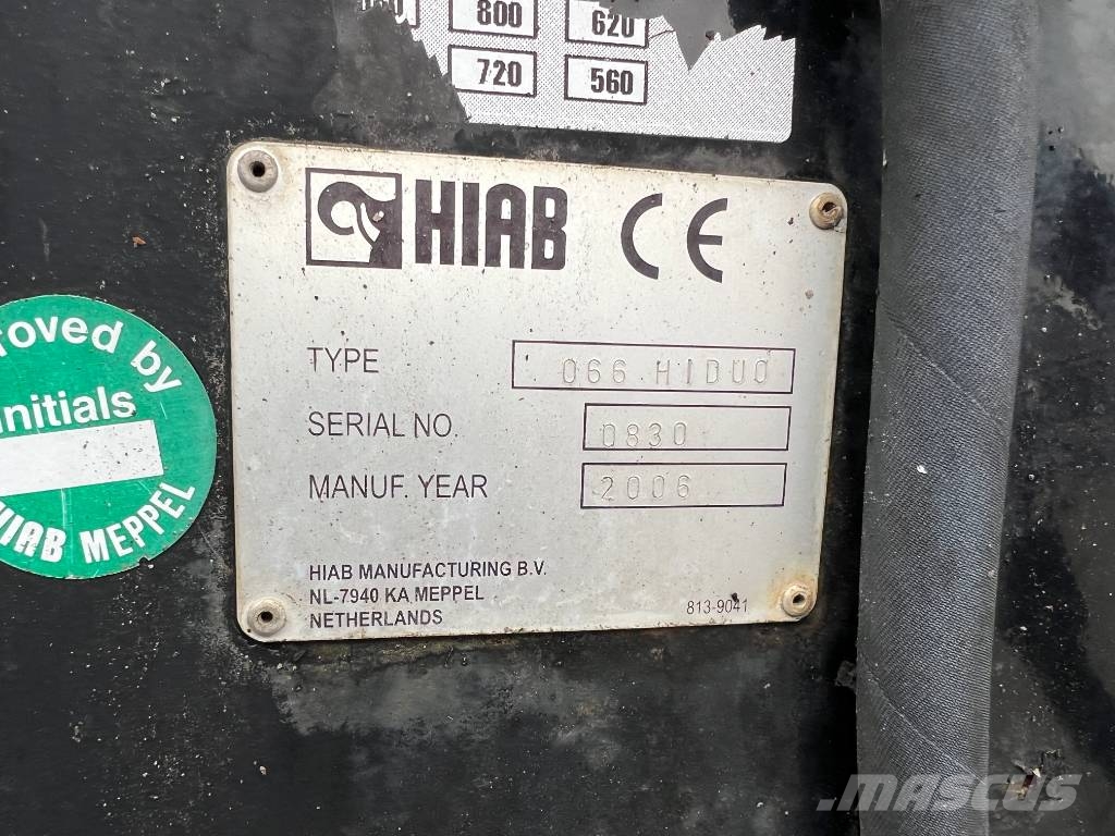MAN TGA 26.350 6X2-2 BL HIAB 066 HIDUO-20T MULTILIFT Smagās mašīnas ar celtni