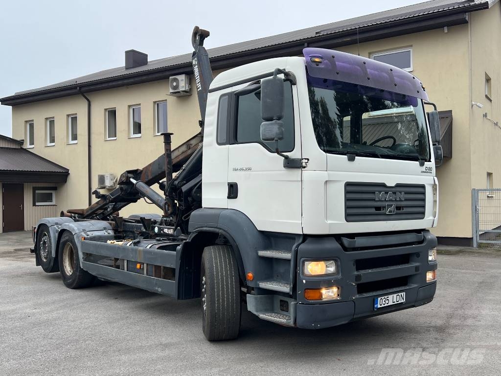 MAN TGA 26.350 6X2-2 BL HIAB 066 HIDUO-20T MULTILIFT Smagās mašīnas ar celtni